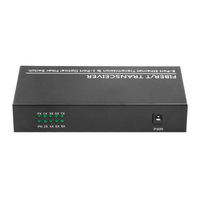 Konverter Media Serat Optik Gigabit 1 SC 8 Port Rj45 Switch Fiber 10/100/1000M