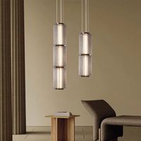 Lustre LED en métal de style moderne et simple, bar, boutique de vêtements, restaurant, salon, chambre à coucher, lampe de chevet, hauteur réglable, petit