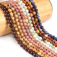 Perles de pierres précieuses naturelles en vrac de 6mm pour la fabrication de bracelets