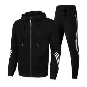 लक्जरी डिजाइनर उच्च गुणवत्ता कस्टम जैकेट जिम सेट वयस्कों टहलना सेट युवा लड़के खेल चल tracksuit प्रशिक्षण पहनने सेट पुरुषों