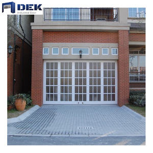Portes <span class=keywords><strong>de</strong></span> <span class=keywords><strong>garage</strong></span> en verre isolées en aluminium motorisées modernes pour la maison - Product Image 1