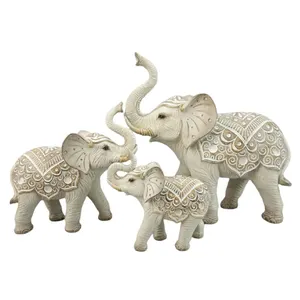 New Mother and Child Elephant Resin Crafts Home Resin Statue Sculpture Decoration