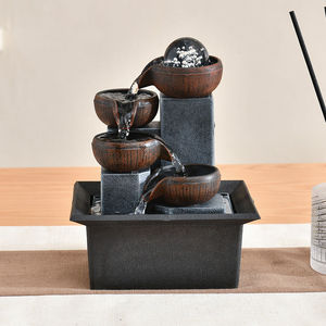 Petit Rectangle Résine <span class=keywords><strong>D</strong></span>écoration Salon Bureau Fontaine <span class=keywords><strong>D</strong></span>'<span class=keywords><strong>eau</strong></span> avec Circulation <span class=keywords><strong>D</strong></span>écor À La Maison - Product Image 1