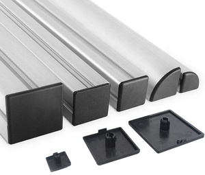 Tapa de extremo cuadrada negra de nailon 4545 para sujetadores de perfil de aluminio de 10 ranuras Producto - Product Image 6