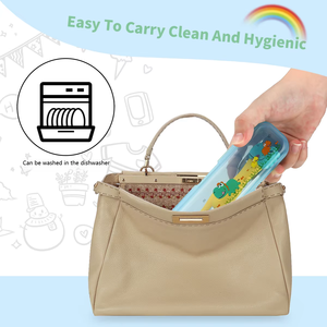 Juego <span class=keywords><strong>de</strong></span> <span class=keywords><strong>Cubiertos</strong></span> Portátil <span class=keywords><strong>para</strong></span> Bebés y Niños Pequeños, Acero Inoxidable 304, Juego <span class=keywords><strong>de</strong></span> Cuchara y Tenedor Infantil con Diseño <span class=keywords><strong>de</strong></span> Dibujos Animados <span class=keywords><strong>para</strong></span> la Hora <span class=keywords><strong>de</strong></span> Comer - Product Image 6