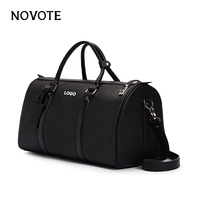 Sac de voyage en cuir PU tendance automne-hiver 2025, motif géométrique, fermeture éclair, portable, haut de gamme, pour week-end