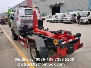 <strong>Mini</strong> FOTON Hydraulic Hook Lift <strong>Truck</strong> 1-2 Tons Dust Bin Hook Lift <strong>Garbage</strong> <strong>Truck</strong> - Product Image 4