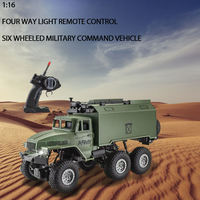 Camion de Commande RC à Six Roues à l'Échelle 1:16 avec Lumières, 4 Canaux, Évitement d'Obstacles, Batterie Rechargeable, Cadeau pour Enfants, Vert