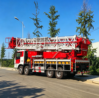 Plateforme de réparation de puits montée sur camion XJ650 à moteur diesel avec pompe et moteur pour le forage pétrolier
