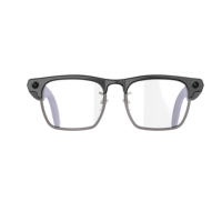 Gafas con IA de Estilo Ejecutivo con Cámara de 8MP, 4GB de Almacenamiento, Batería de 255mAh para Grabación de Video, Fotografía y Traducción por IA
