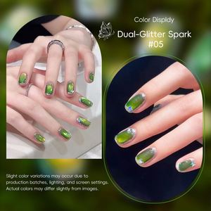 Vernis à ongles UV LED longue durée de la série Green Elf Cat's Eye OEM/ODM, nouvelle tendance 2025, style forêt fraîche, logo personnalisé - Product Image 4