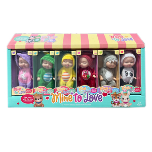 Großhandel Individuelles 12-teiliges Reborn-Puppenset Spielzeug Simulations-Prinzessinnenpuppe <span class=keywords><strong>Mini</strong></span> Niedliches Schlafendes Baby Geschenk für Kinder Puppe in Handflächengröße Lieblich - Product Image 4