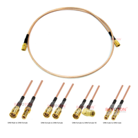 Usine SMB mâle femelle à SMB mâle prise/prise femelle/90 degrés/avec RG316 RG316D RG316U RF coaxial câble d'extension en queue de cochon