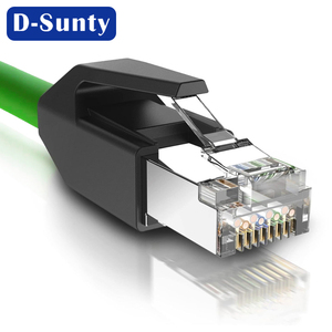 สายเคเบิลเชื่อมต่ออุตสาหกรรม CAT6 SFTP หัวต่อ M12 RJ45 ตัวผู้ ตัวเมีย ชุบนิกเกิล ทองแดง กิกะบิต 1Gbps 250MHz ปรับแต่งได้ - Product Image 4