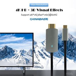 Cable USB C a <span class=keywords><strong>HDMI</strong></span> 4K 60Hz, <span class=keywords><strong>Adaptador</strong></span> Tipo C a <span class=keywords><strong>HDMI</strong></span>, Compatible con Thunderbolt 3, Aluminio Chapado en Oro para MacBook <span class=keywords><strong>iPad</strong></span> <span class=keywords><strong>Pro</strong></span> - Product Image 3