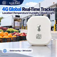Perekam Data Suhu dan Kelembapan GPS 4G untuk Rantai Dingin Vaksin, Tahan Air IP66, Dapat Diisi Ulang USB-C, Cloud SIM Global