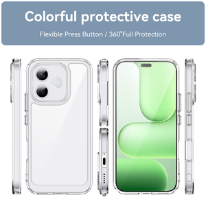 Nouvelle coque transparente pour <span class=keywords><strong>Honor</strong></span> 600 Lite, anti-rayures, fine, TPU + acrylique 2 en 1, coques arrière antichoc pour <span class=keywords><strong>Honor</strong></span> 600 Lite - Product Image 2