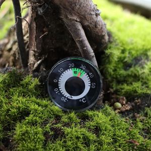 Thermomètre à cadran rond 27W, 27mm, double échelle métallique Celsius Fahrenheit, surveillance environnementale, aucune alimentation requise - Product Image 3