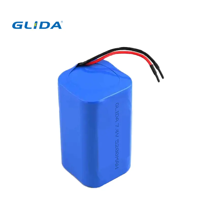 איכות גבוהה 2s2p 18650 l-ion חבילה 7.4v סוללה 5200mah נטענת סוללת ליתיום יון נטענת