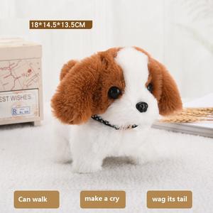 Peluş elektrikli yavru çocuk oyuncağı simülasyon oyuncak köpek yürümek Bark Wag kuyruk <span class=keywords><strong>Pet</strong></span> oyuncak köpek - Product Image 6