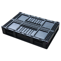 Joignez la boîte pliable en plastique, boîte de rangement d'entrepôt, boîte de rotation empilable Mobile avec couvercle