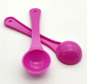 Good Quality Colorful 1g 2ml Food Grade PP Round Disposable Measuring Spoon Tea Coffee Milk Powder Spoon