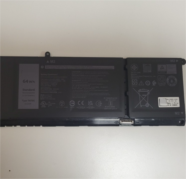 High-Quality TN70C Laptop Battery for Dell Inspiron Latitude 3320 3420 3520 Vostro 3510 5410 2-in-1 Series XDY9K 0XDY9K 64Wh