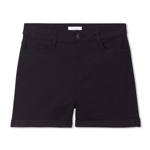 <b>Slim</b> <b>Fit</b> Women Denim <b>Shorts</b> Breathable Quick-Dry Colored Wash Beaded Accents Perfect Summer Casual Wear Everyday Outings - Product Image 1