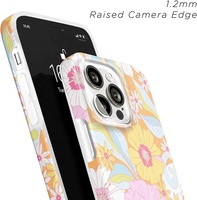 Accessoires de téléphone portable coque de téléphone pour iPhone 15 Pro Max personnalisable OEM fleur Style Anti-chute magnétique antichoc IMD étui