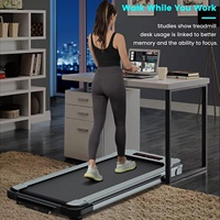 Tapis de course de bureau 3.0 HP, pliable 2 en 1, avec écran LED, capacité maximale de 100 kg, tapis de course électrique silencieux pour la maison et le bureau
