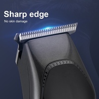 Tondeuse à cheveux électrique professionnelle rechargeable par USB pour hommes, lame en acier inoxydable, ABS, sans fil, pour usage domestique