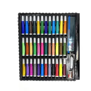 Sanyi — ensemble de dessins artistiques, boîte en plastique, avec stylo à aquarelle et crayon de couleur pour enfants, vente en gros, usine chinoise, 150 pièces