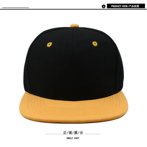 Unisex Maßgefertigte 6-Panel Sportliche Snapback-Kappen mit Handgestickten Schleifen-Patches Flacher Schirm Einfaches Logo für Erwachsene Hip-Hop - Product Image 2