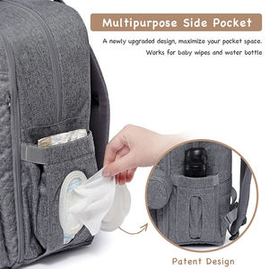 Sac à dos pour bébé unisexe imperméable et durable à plusieurs poches, sac de voyage multifonctionnel pour la maternité, rangement portable pour l'extérieur - Product Image 4