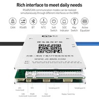 Équilibreur Actif Intelligent JK BMS 8S-20S 24V-72V 60A 120A Peak pour Batteries LiFePO4 JK-BD6A20S6P avec RS485 CANBUS pour Stockage d'Énergie