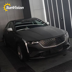 विनाइल कार रैपिंग फिल्म काले रंग की कार लपेटें स्टीकर निविड़ अंधकार फिल्म बुलबुला मुक्त कार स्टिकर - Product Image 6