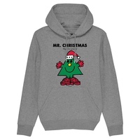 Hoodie Natal Unisex 400G Katun, Motif Natal, Pullover Kasual Streetwear, Sweatshirt Liburan Meriah untuk Pria