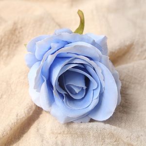 Têtes de fleurs artificielles en soie rose en gros de Chine pour la décoration de mariage - Product Image 4