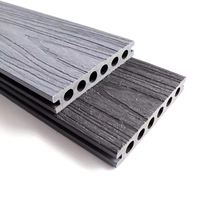 Revêtement de terrasse en WPC imperméable, anti-UV, ignifuge, moderne, brossé, à grain de bois durable, matériau écologique, antidérapant