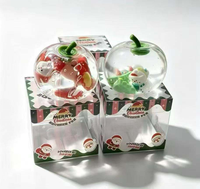 Jouet anti-stress en forme de pomme de Noël, moulable à la vaseline, non rebondissant, fait main, en vente chaude