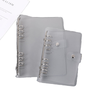 Organiseur de budget en PVC transparent A4-A7, reliure spirale thermique, couverture de livre transparente pour planificateur financier, organisateur de cadeaux