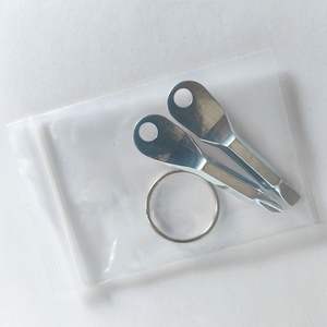 Tournevis plat tactique portable et durable pour l'extérieur avec porte-clés, mini-outil multifonction léger en acier inoxydable pour la chasse - Product Image 3