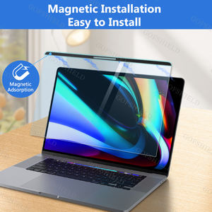 Protection d'écran magnétique HD transparente anti-lumière bleue mate réutilisable en PET <span class=keywords><strong>pour</strong></span> <span class=keywords><strong>MacBook</strong></span> <span class=keywords><strong>Pro</strong></span> 15,4 pouces, film ultra-fin 2,5D anti-poussière - Product Image 3