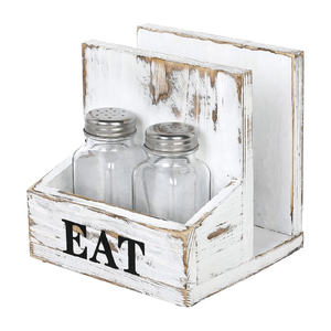 Porte-serviettes rectangulaire en <span class=keywords><strong>bois</strong></span> laqué pour la cuisine, la <span class=keywords><strong>table</strong></span> à <span class=keywords><strong>manger</strong></span>, rangement et décoration de serviettes en papier - Product Image 3