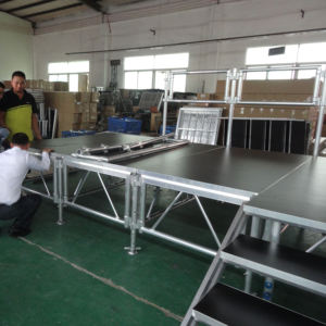 Scène de spectacle portable en contreplaqué de scène modulaire en aluminium réglable en hauteur - Product Image 6
