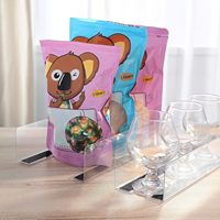 Diviseur d'étagère magnétique Hookei en forme de L, plaque de séparation transparente en PVC acrylique, organisation des marchandises pour les petits marchés