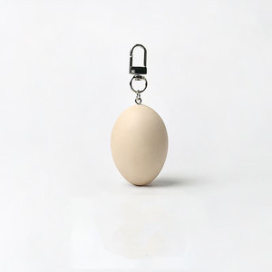 Uionen Creative Simulation Half Boiled Egg Keychain, Funny Egg Shape <b>Bag</b> Pendant Key Chain Fashion Jewelry <b>Bag</b> <b>Charm</b> Accessory - Product Image 3
