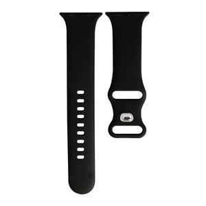 Bracelet de montre en silicone de couleur unie avec fermoir papillon en forme de huit pour Apple Watch Series 8, compatible avec IWatch - Product Image 6