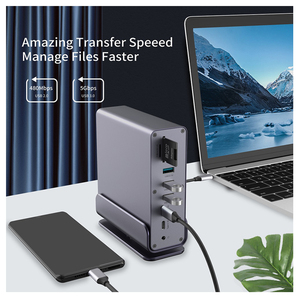 Hub trạm dock 16 trong 1 loại C Power Adapter đa Adapter USB Màn hình Kép USB Hub cho <span class=keywords><strong>Mac</strong></span> Mini M2 <span class=keywords><strong>Thunderbolt</strong></span> 3/4 - Product Image 3