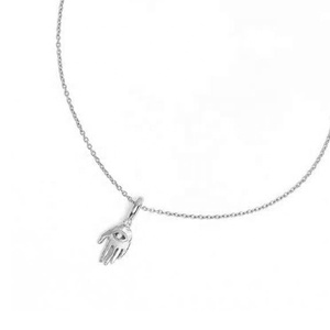 Bijoux fins à la mode en argent Sterling 925 or 18 carats Vermeil naturel vert péridot Hamsa main pendentif âme fiançailles fête de mariage - Product Image 5